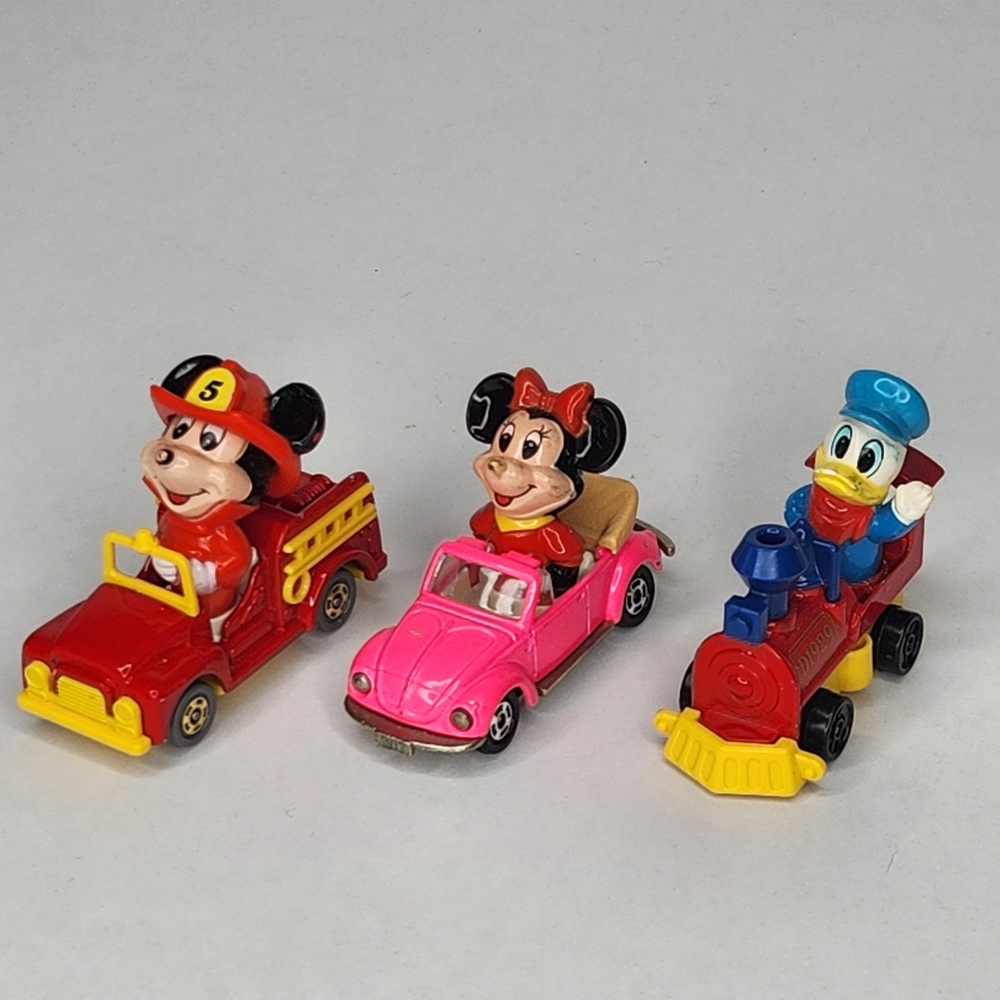 Vintage Diecast Walt Disney Productions Toy Cars Tomy